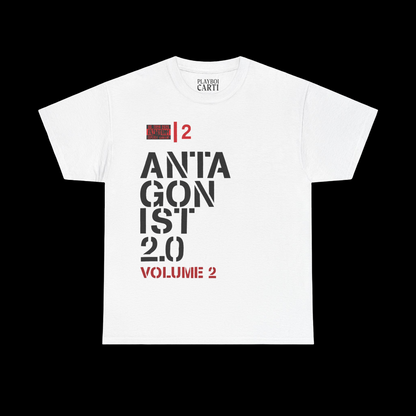 Playboi Carti Merch - Antagonist Volume 2 White Tee